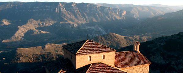 El cañón del Leza desde el monte Laturce
