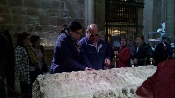 Sepulcro de Doña Blanca de Navarra en Sta Mª la Real de Nájera