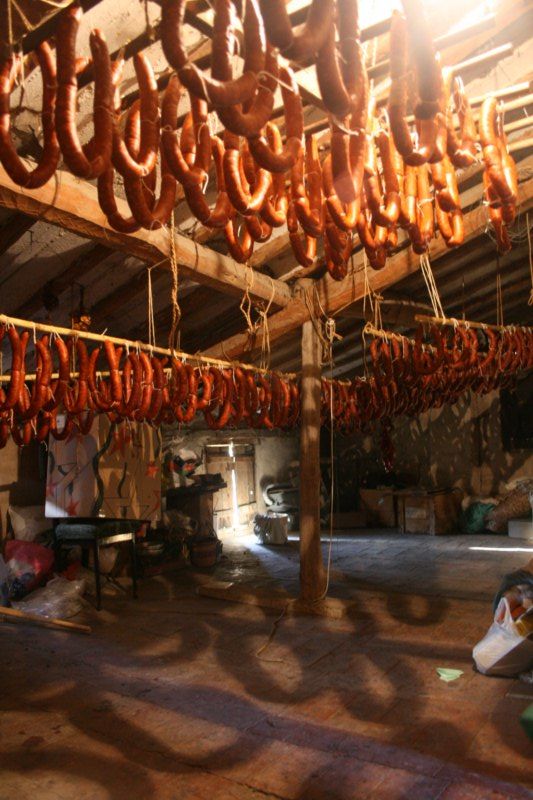 El alto de mi abuela con su primera hornada de chorizos