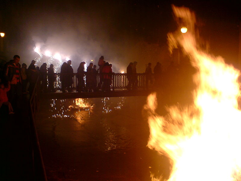 Pasando el río de la Pradija